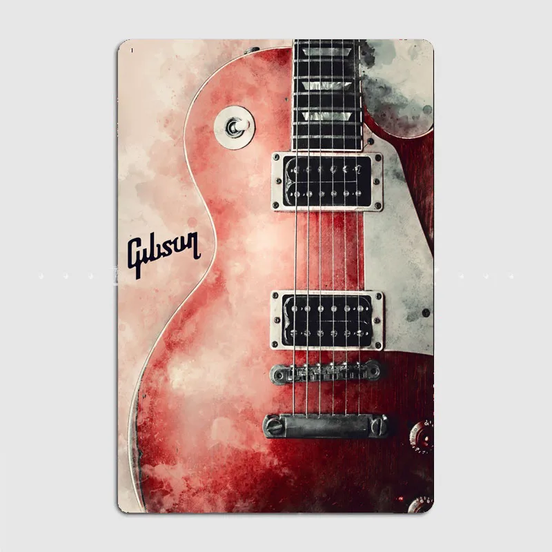 HD Blechschild Gibson E-Gitarr – Vintage Collectible Plates Bewertung und Preis