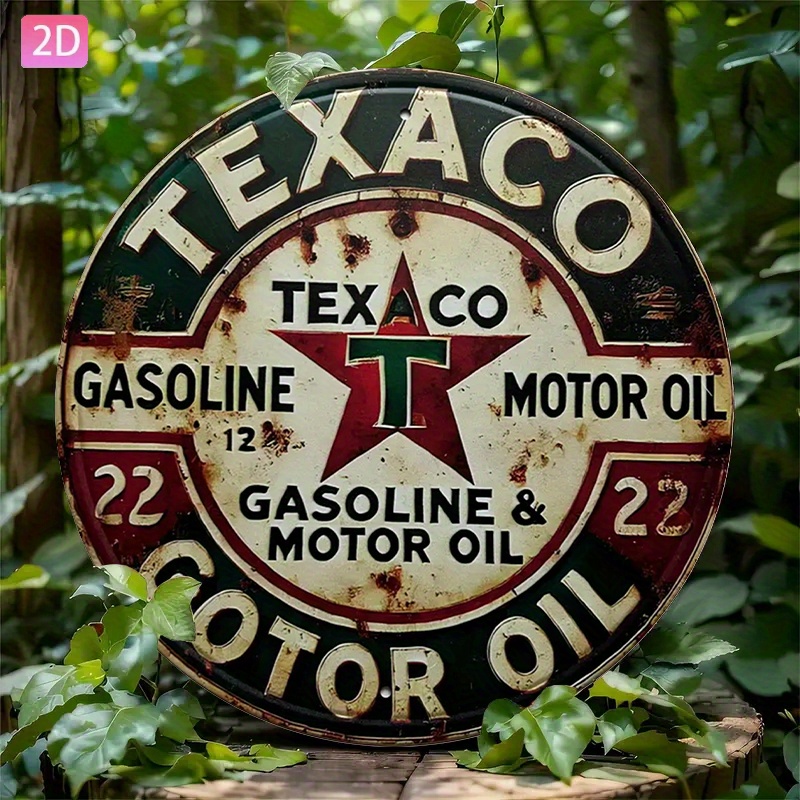 Vintage Texaco Öl-Metallschild – Vintage Collectible Plates Bewertung und Preis